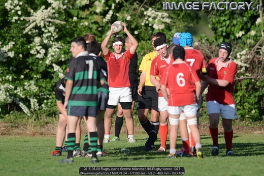 2015-05-09 Rugby Lyons Settimo Milanese U16-Rugby Varese 1377